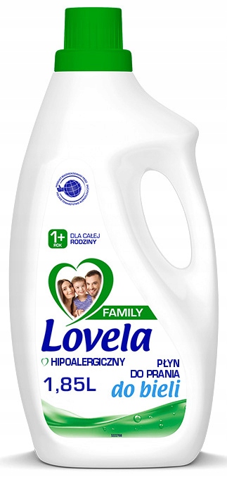 Zestaw Lovela Family Płyn do prania koloru i bieli 56 prań 2 x 1,85 l Kod producenta brak