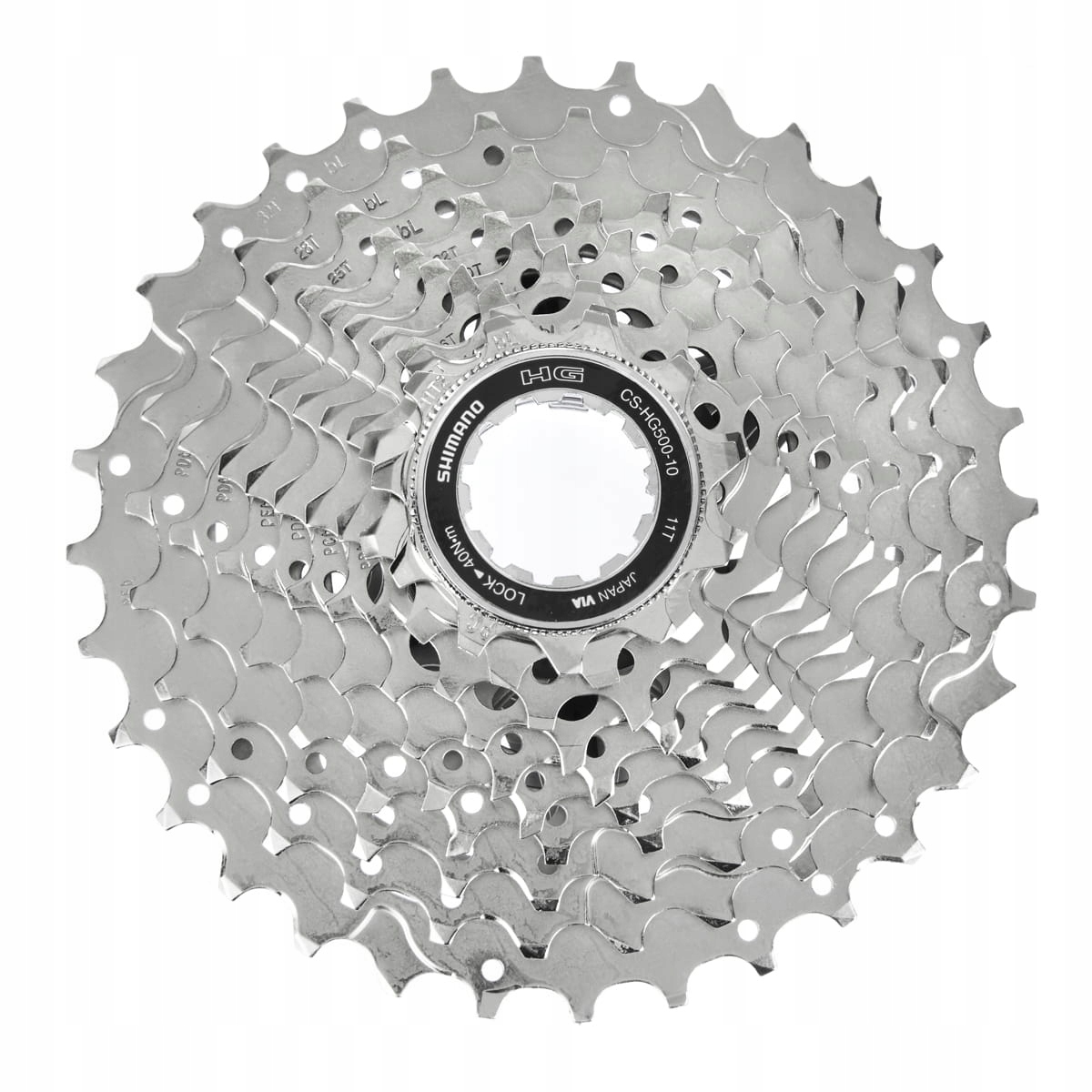 Cyklistická kazeta Shimano Tiagra CS-HG500 10-řad 11-32T stříbrná
