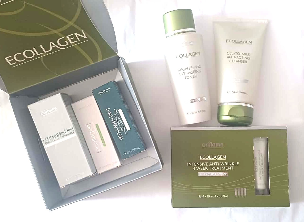 Zestaw Ecollagen Wrinkle Correcting Pro Collagen Peptide Oriflame