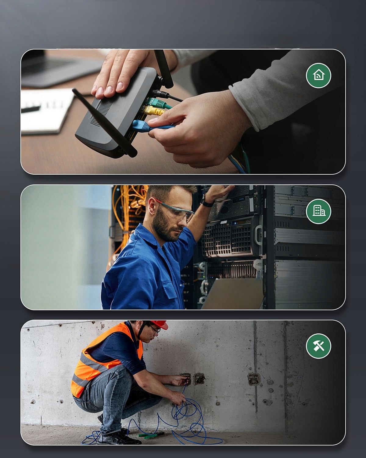 Tester sítě Tesmen TLP-900A/R, Lan CAT5/CAT6 Poe RJ45 RJ11