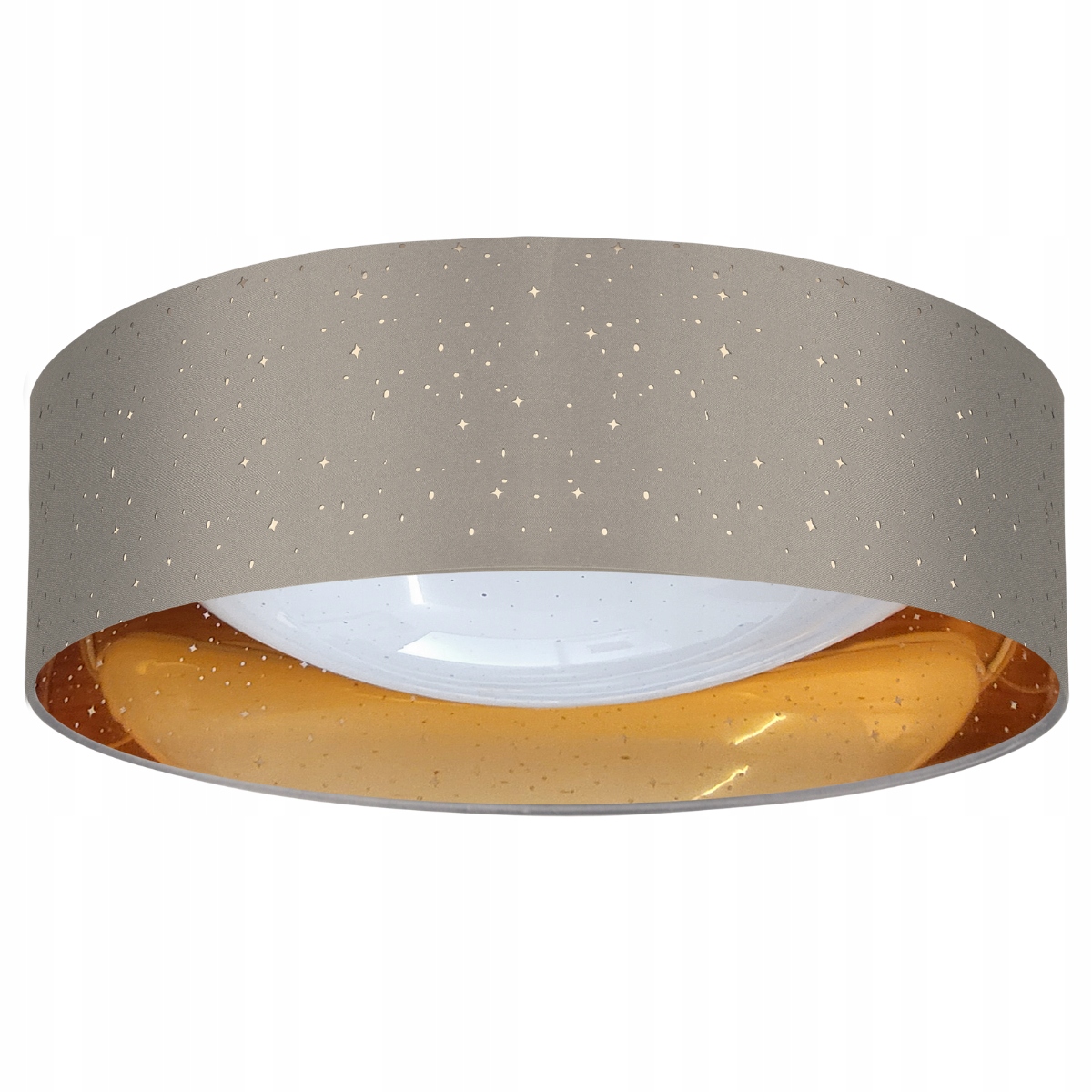 Stropní Svítidlo Stropní Led lampa 24W Hvězdná obloha Šedo-zlatá Polux