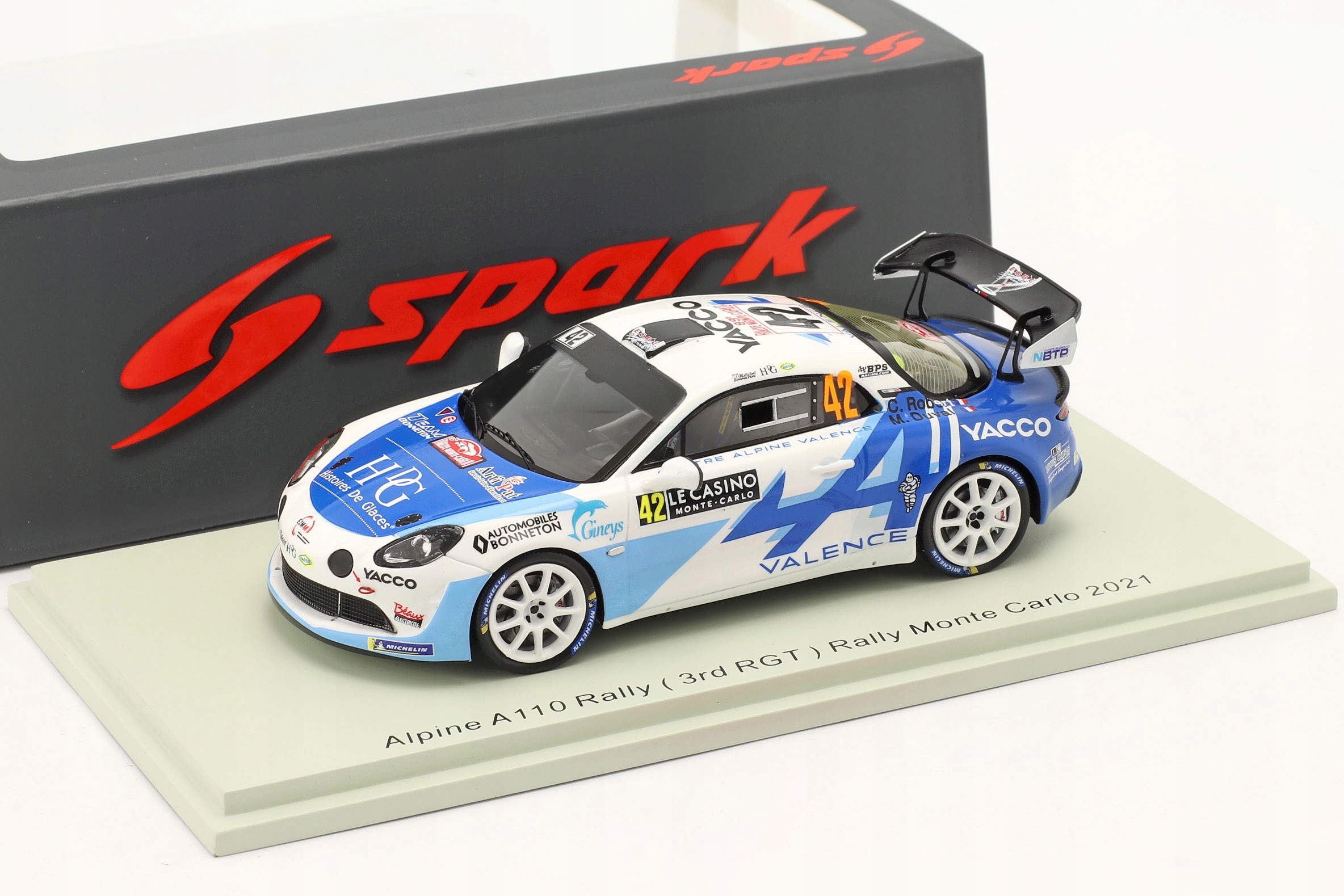 Spark Alpine A110 Rgt C. Robert Rallye Monte Carlo 2021 1:43