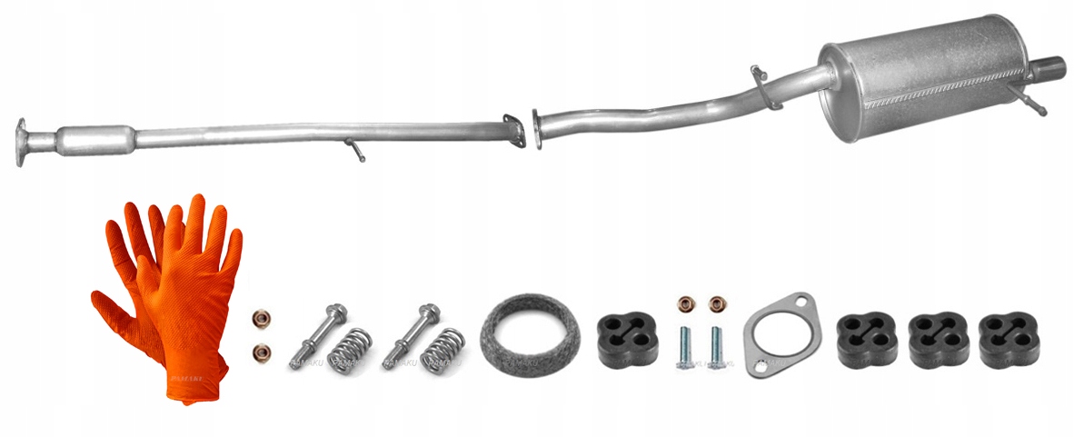 SUBARU FORESTER 2.0 97-02 TŁUMIK ŚRODKOWY KOŃCOWY