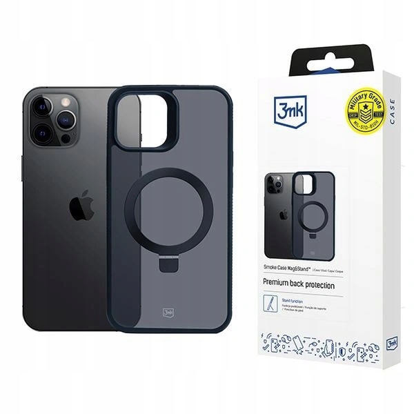 Pouzdro Pouzdro Smoke s MagSafe a stojánkem 3MK iPhone 12 Pro Max