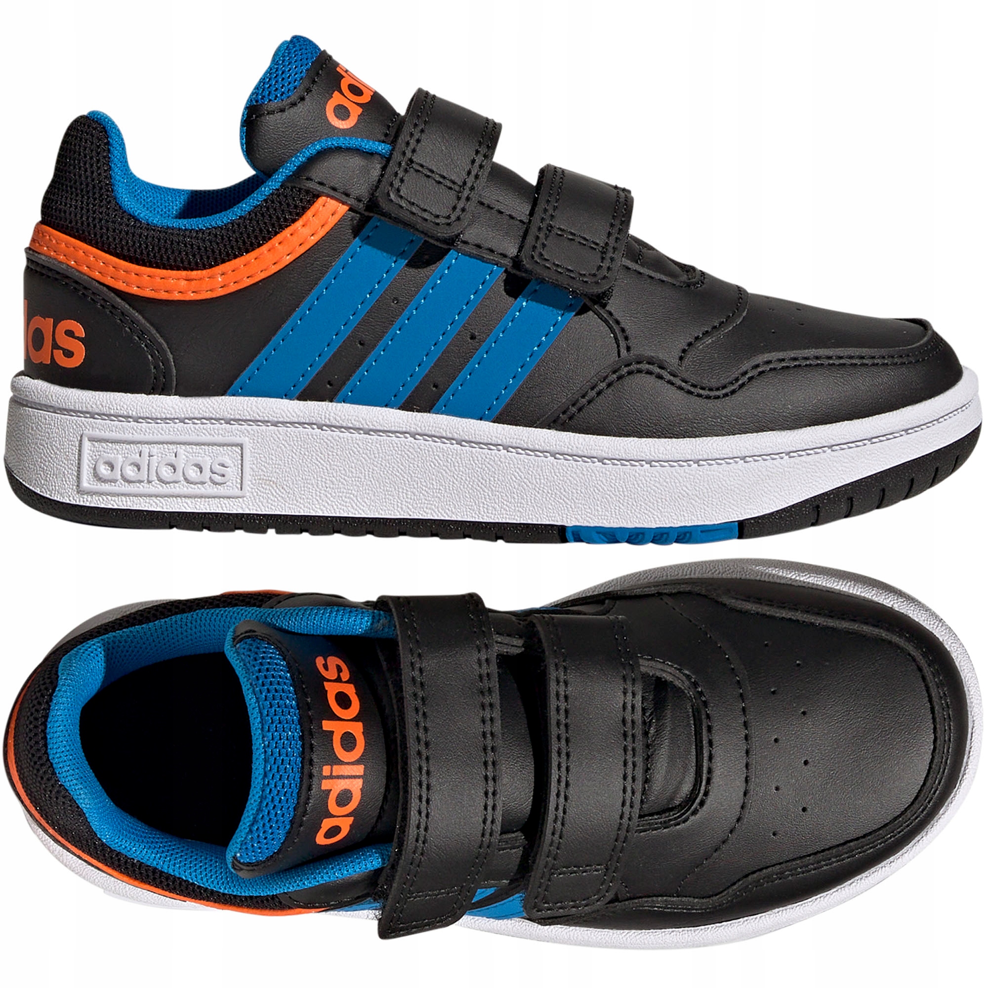 

Buty Dziecięce Adidas Hoops Rzepy Czarne GZ1939 35