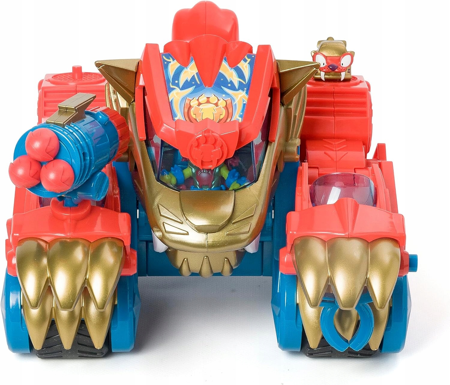SUPERTHINGS Robot WildTiger TigerBot plus dwie figurki Transformer czerwony Marka Magicbox