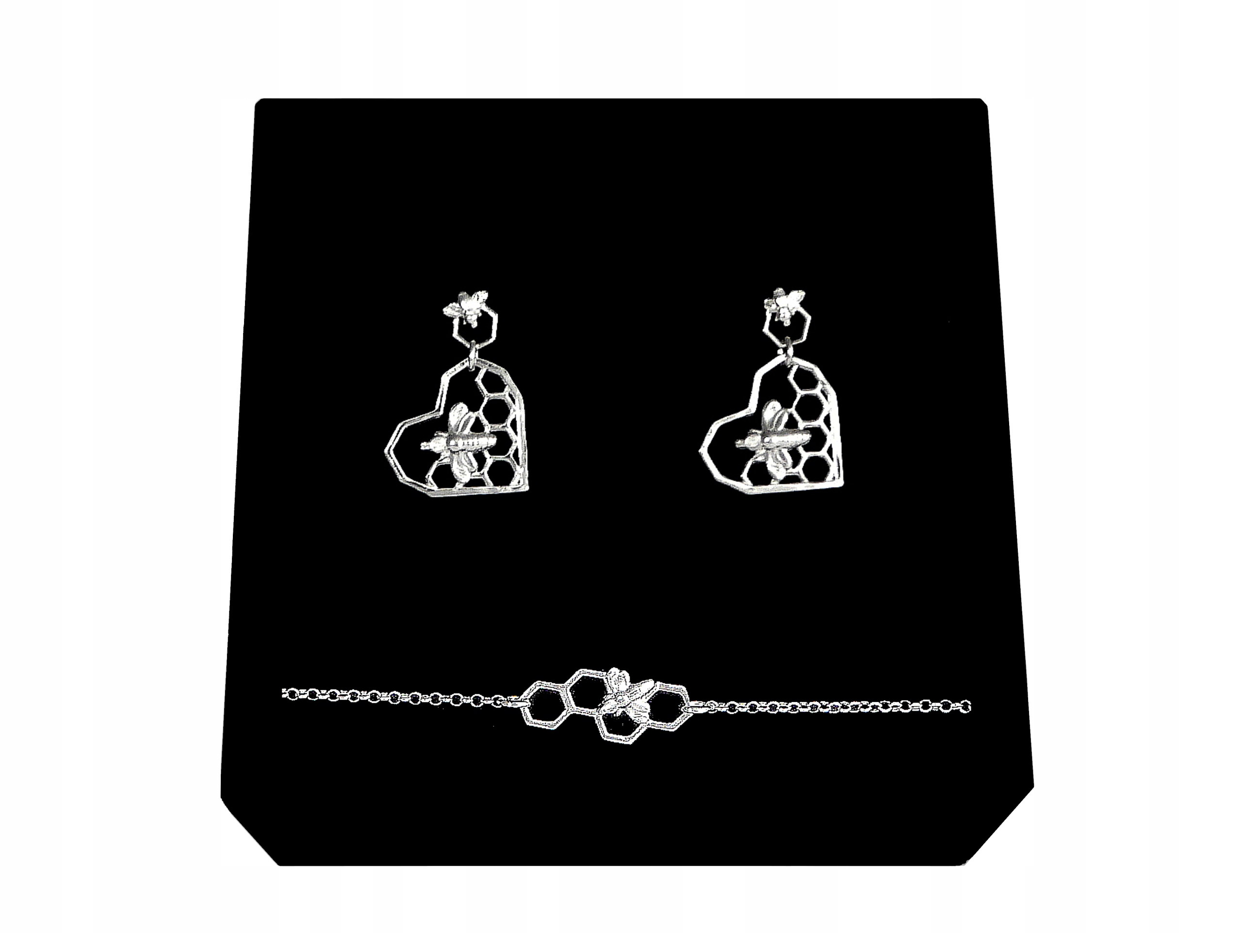 

Komplet Pszczoła Plaster Miodu Pszczółka srebro925