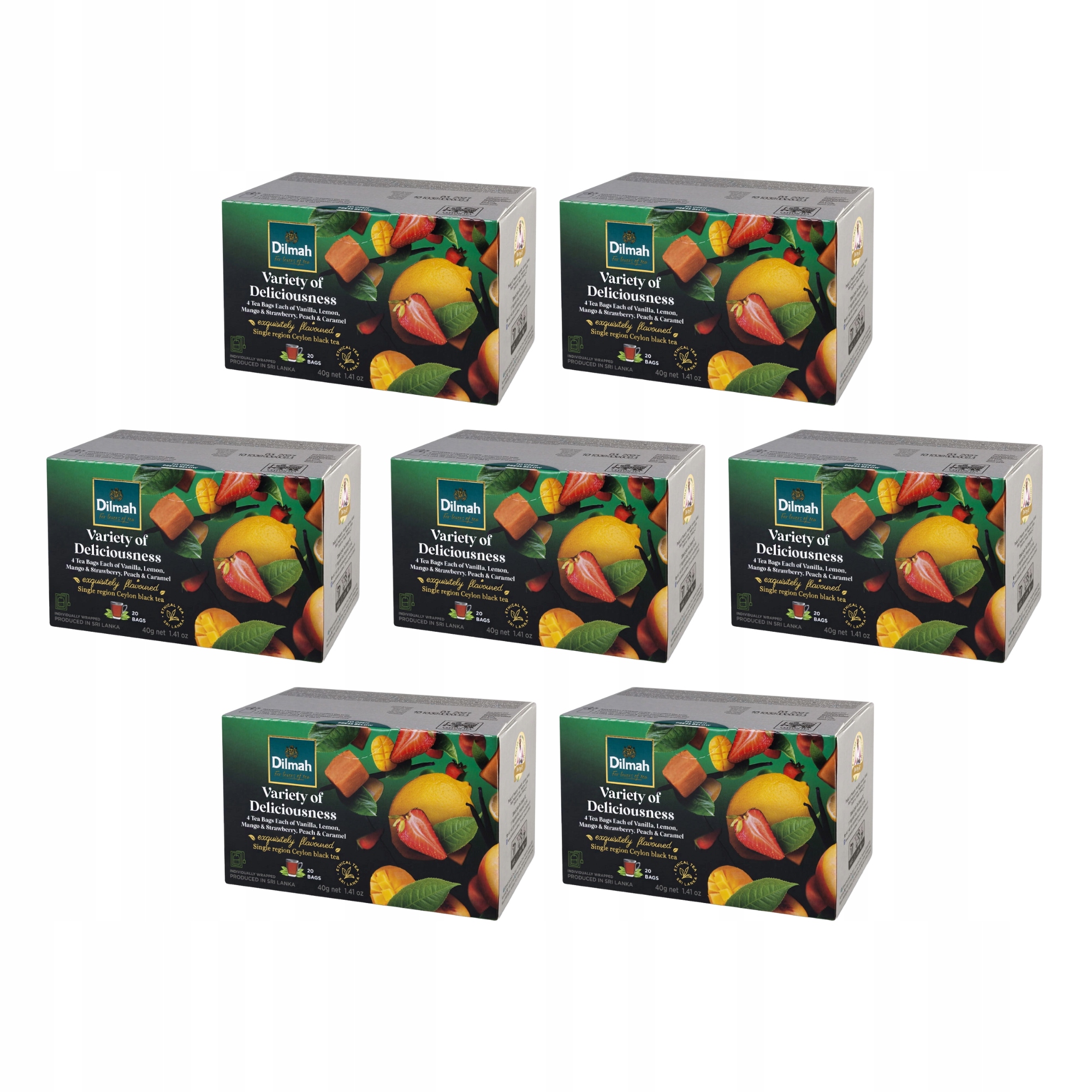 7x Herbata Dilmah Variety of Fun Teas 20 kopert