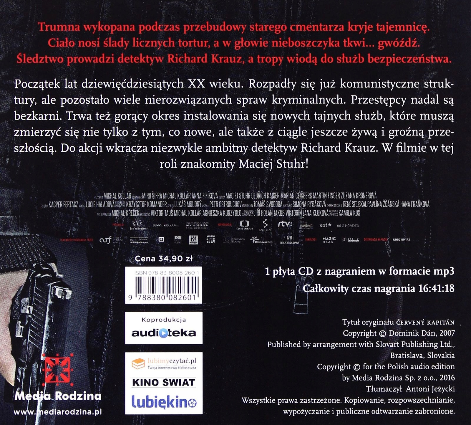 CZERWONY KAPITAN - DOMINIK DAN [AUDIOBOOK] Stan opakowania oryginalne