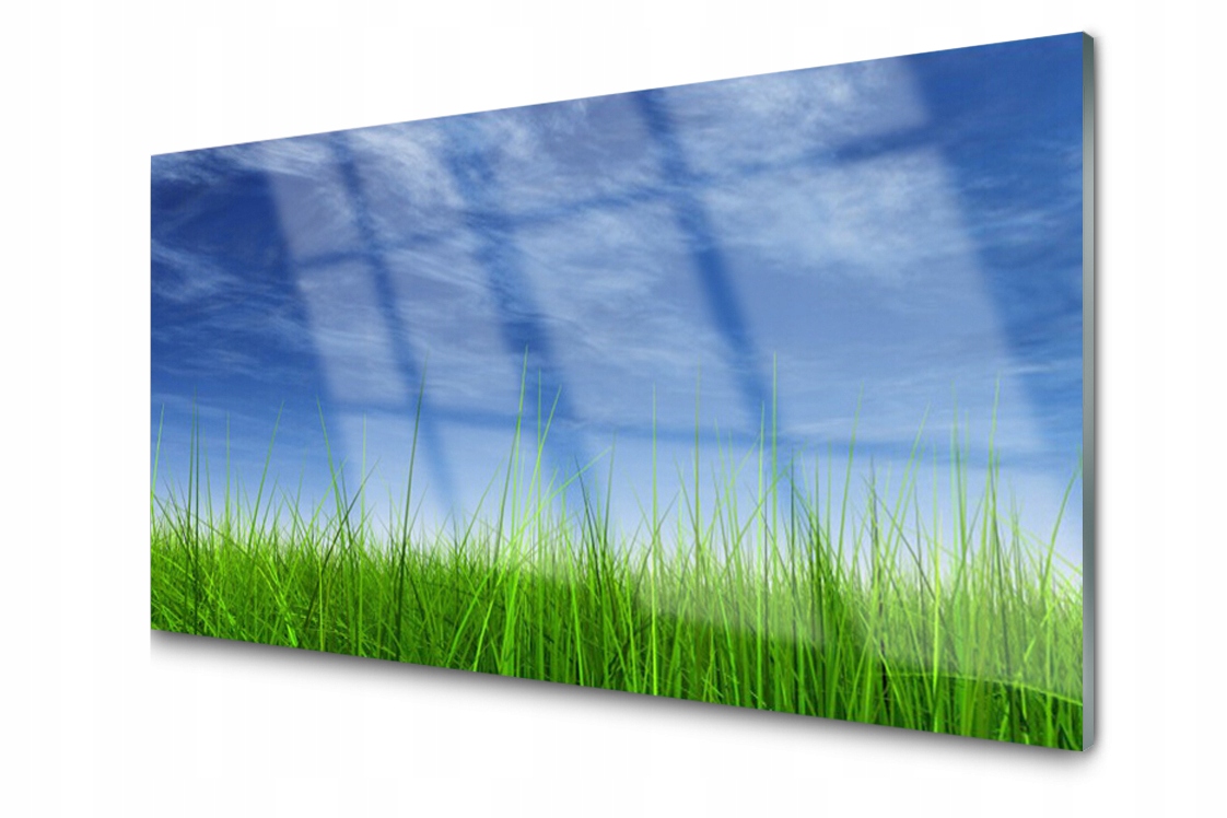 

Panel szklany dekor Niebo Trawa 140x70 + Klej