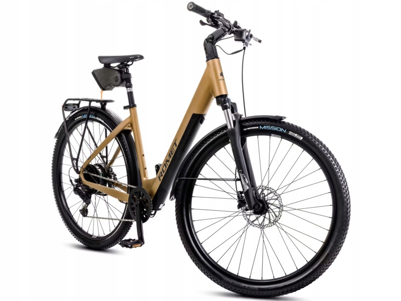 Rower elektryczny Romet E-Modeco Suv 1.0 An C U19 28 cali Złoty