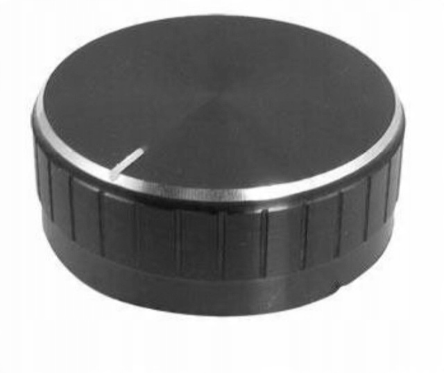 

Gałka pokrętło potencjometru Czarna 40mm h=17(0911