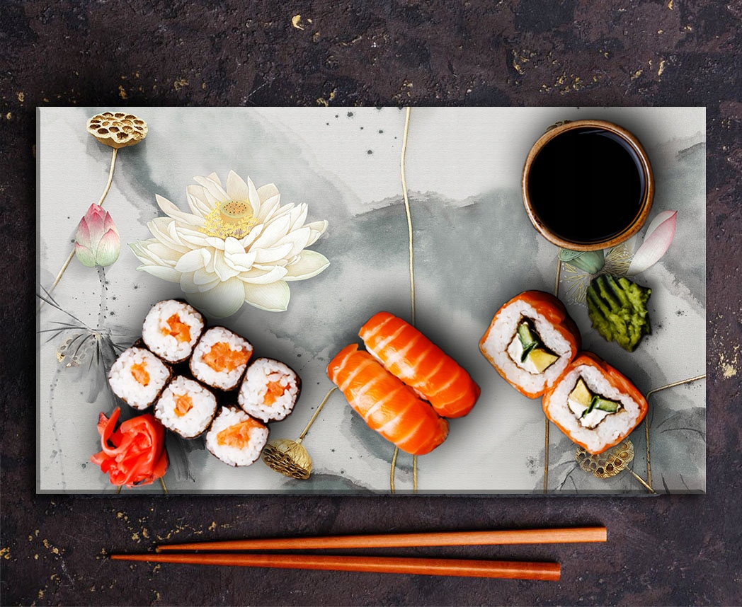 SZKLANA DESKA DO KROJENIA 52x30 KWIATY SZKŁO HARTOWANE Długość 30 cm