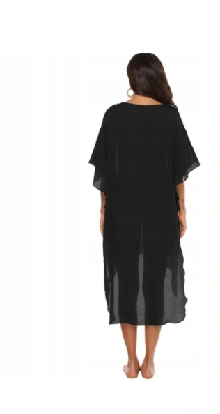 TUNIKA NA PLAŻĘ PAREO BOHO PIĘKNA KOBIECA Materiał dominujący mikrofibra (mikrofaza)