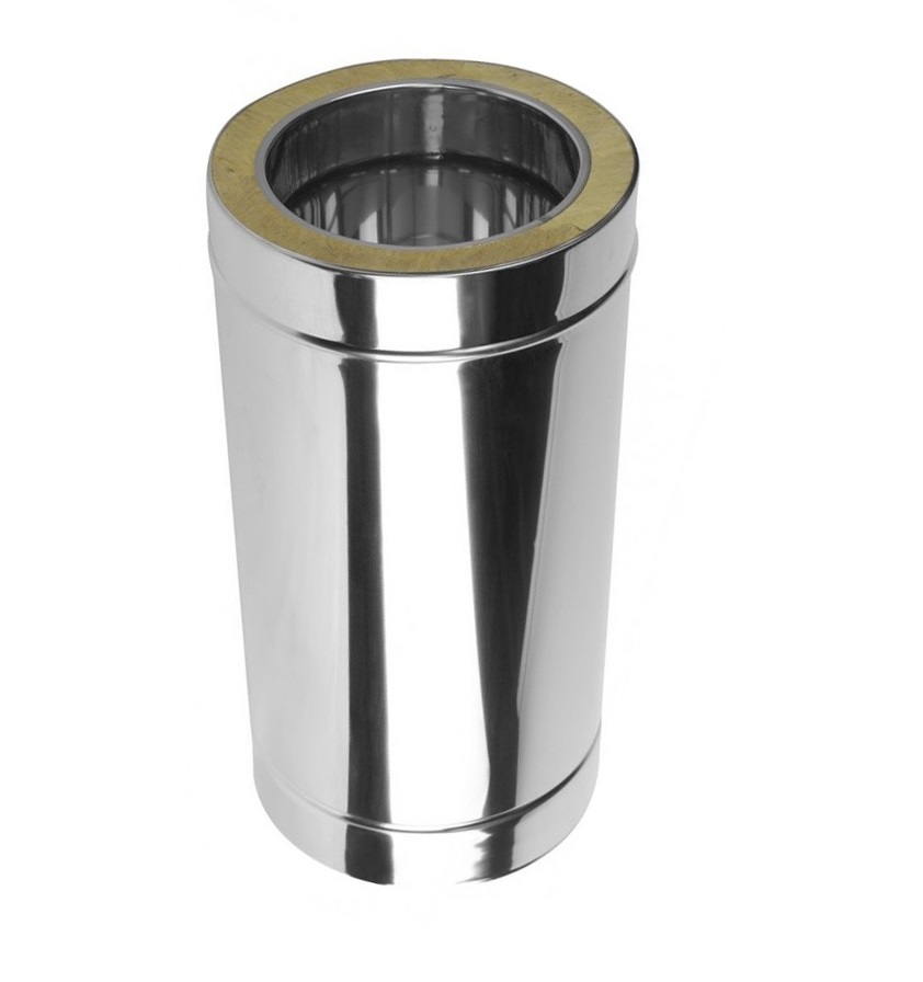 Rura 0,5m Izolowana Fi 150/200 Wentylacyjna Nierdzewna Wentylacja Komin