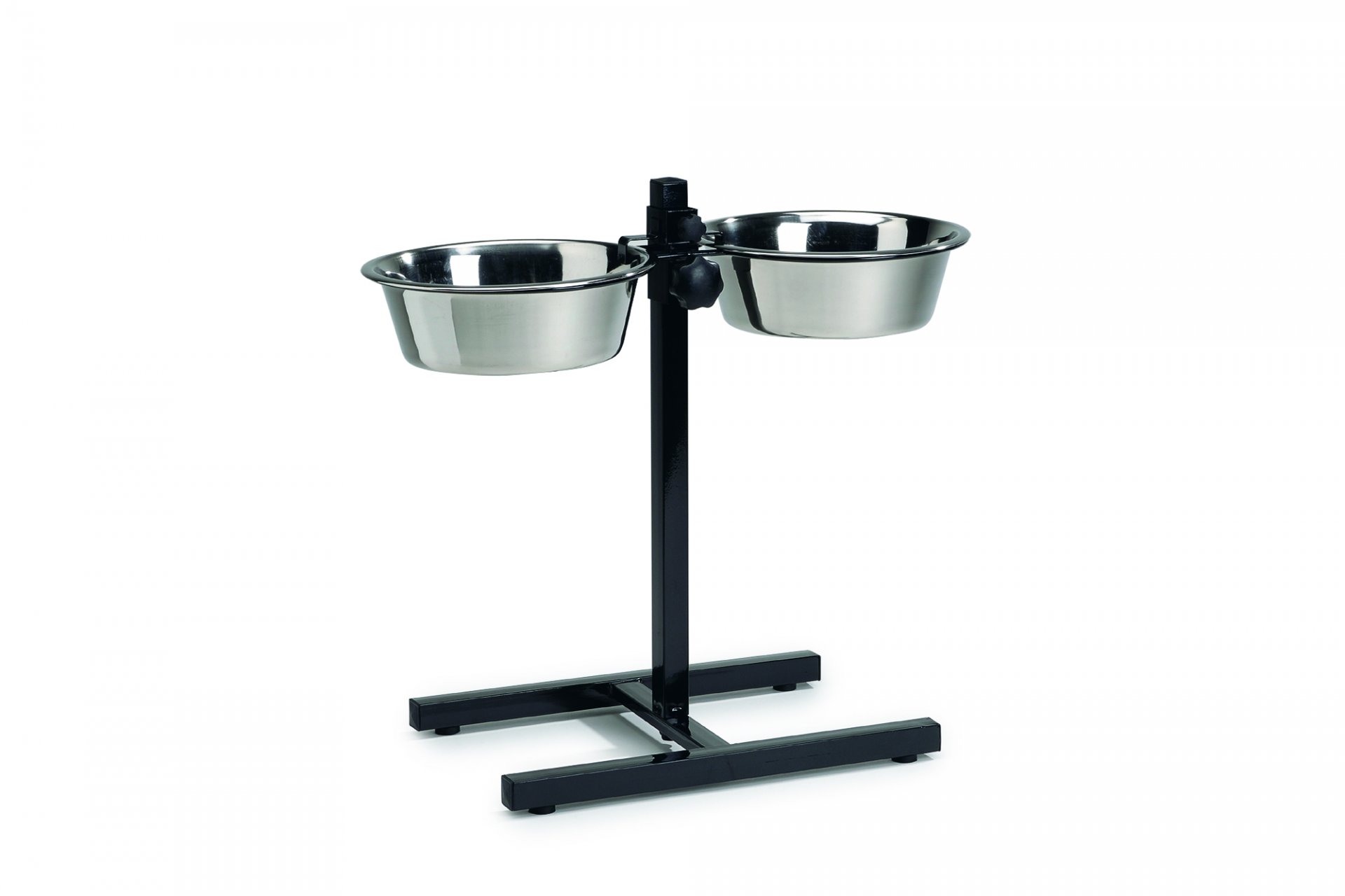 Levně Beeztees Stojan na misky černý včetně nerezových misek 2x2530ml