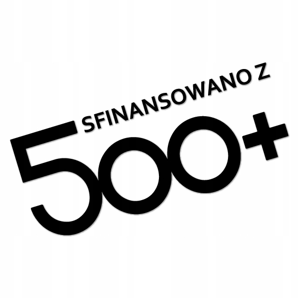 

Sfinansowano Z 500+ Naklejka tuning wlepa 15 cm