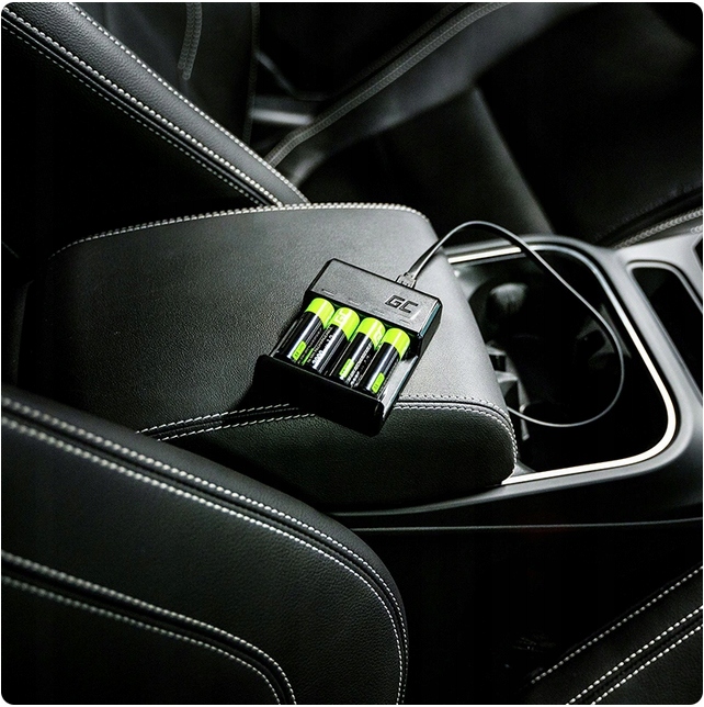 ŁADOWARKA AKUMULATORKÓW BATERII AAA AA R3 R6 USB C MICRO Model VitalCharger