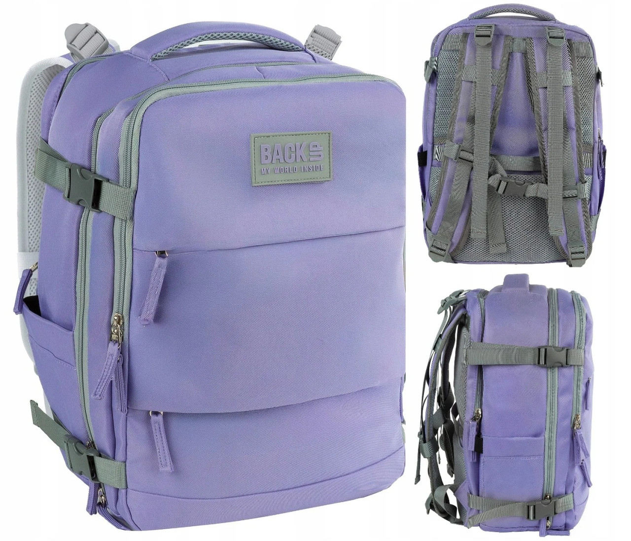 Plecak Podróżny Kabinowy Bagaż podręczny do Samolotu 40x30x20cm. Backup Up