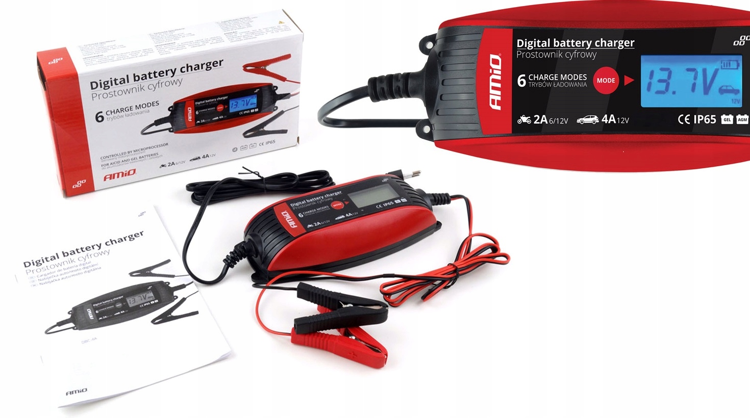 Зарядное устройство выпрямитель для 6/12V цифровой аккумулятор