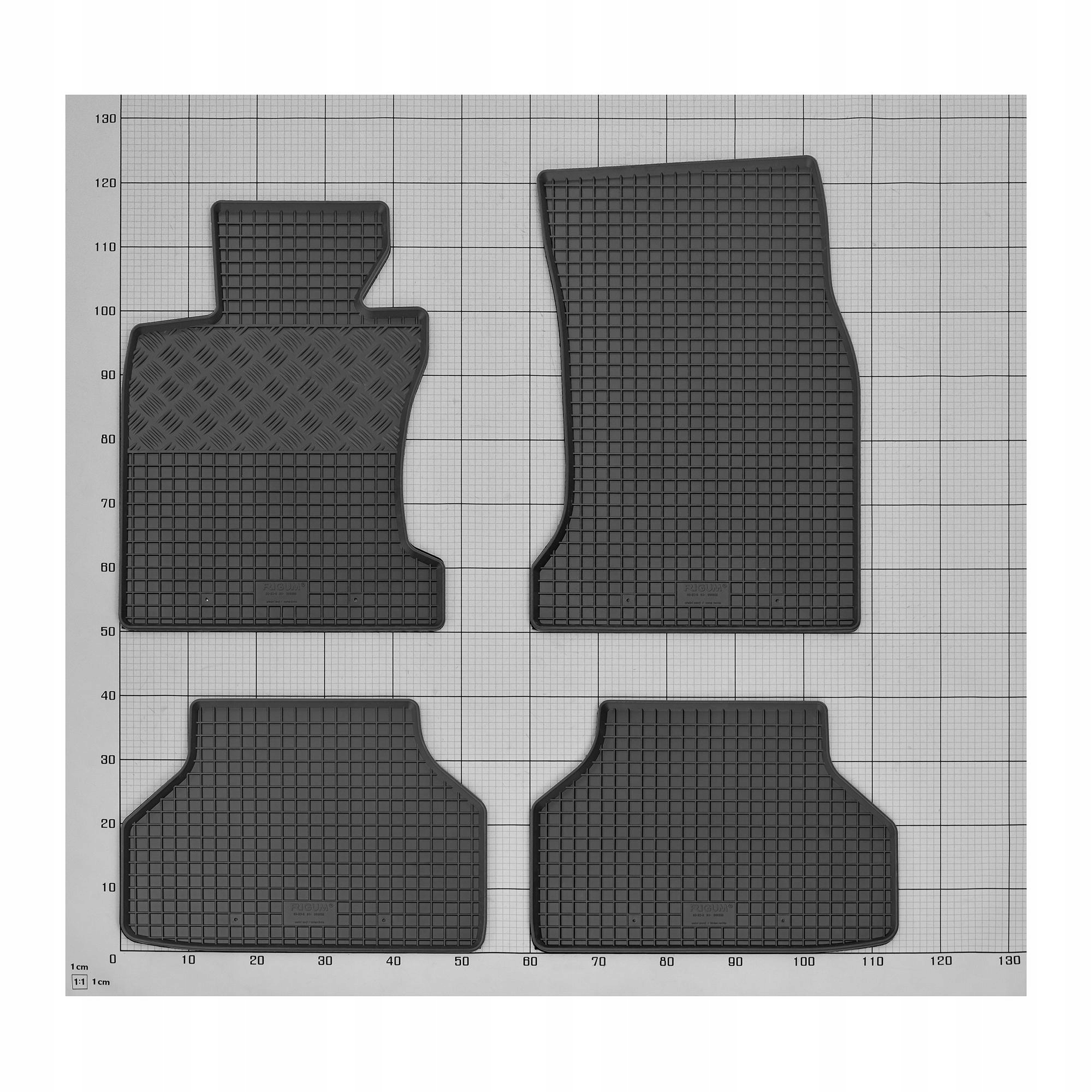 Zestaw dywaników do BMW 5 E60 Sedan od 2004 do 2010 Waga produktu z opakowaniem jednostkowym 8 kg