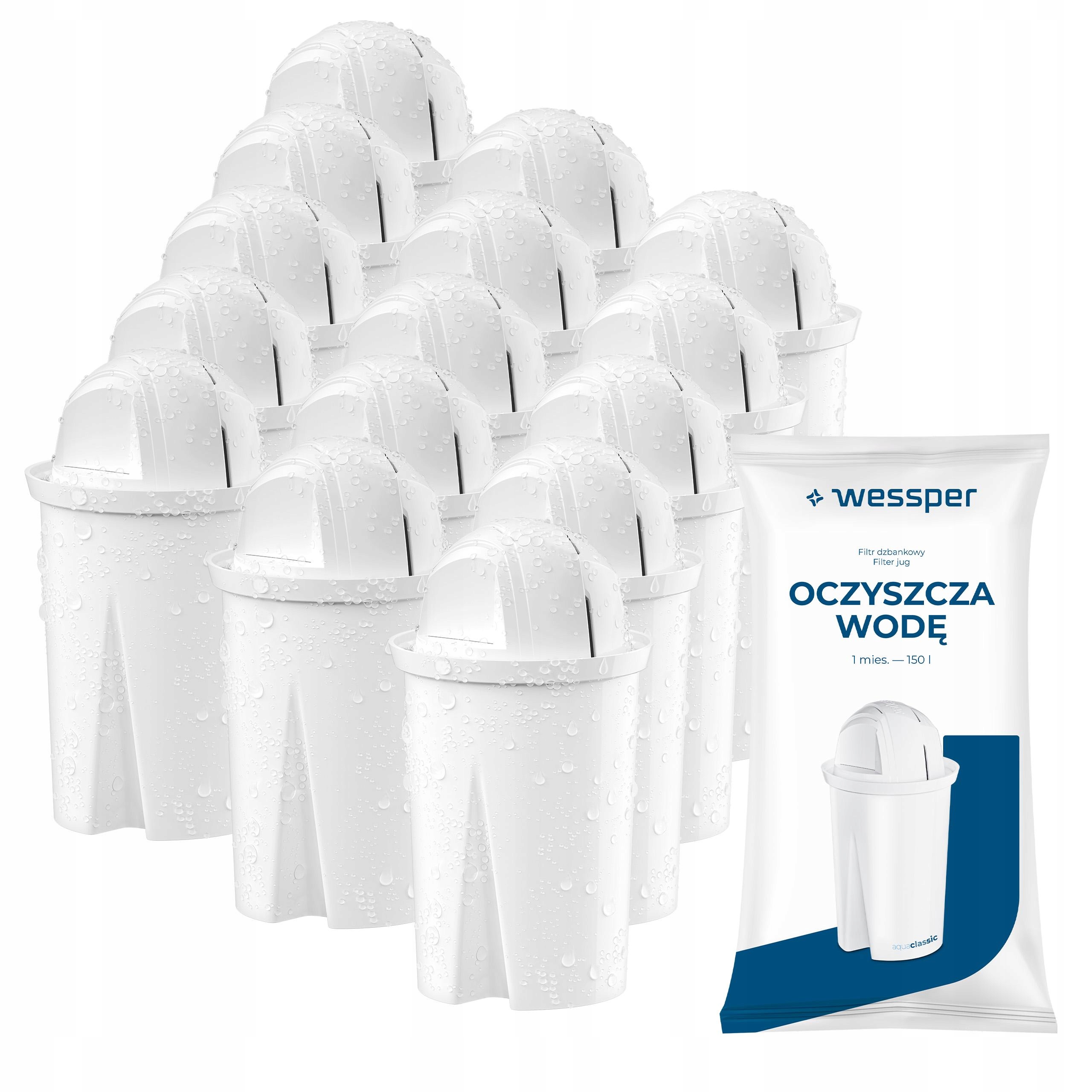 15x Filtr do wody aquaclassic Standard do dzbanek filtrujący Dafi zamiennik
