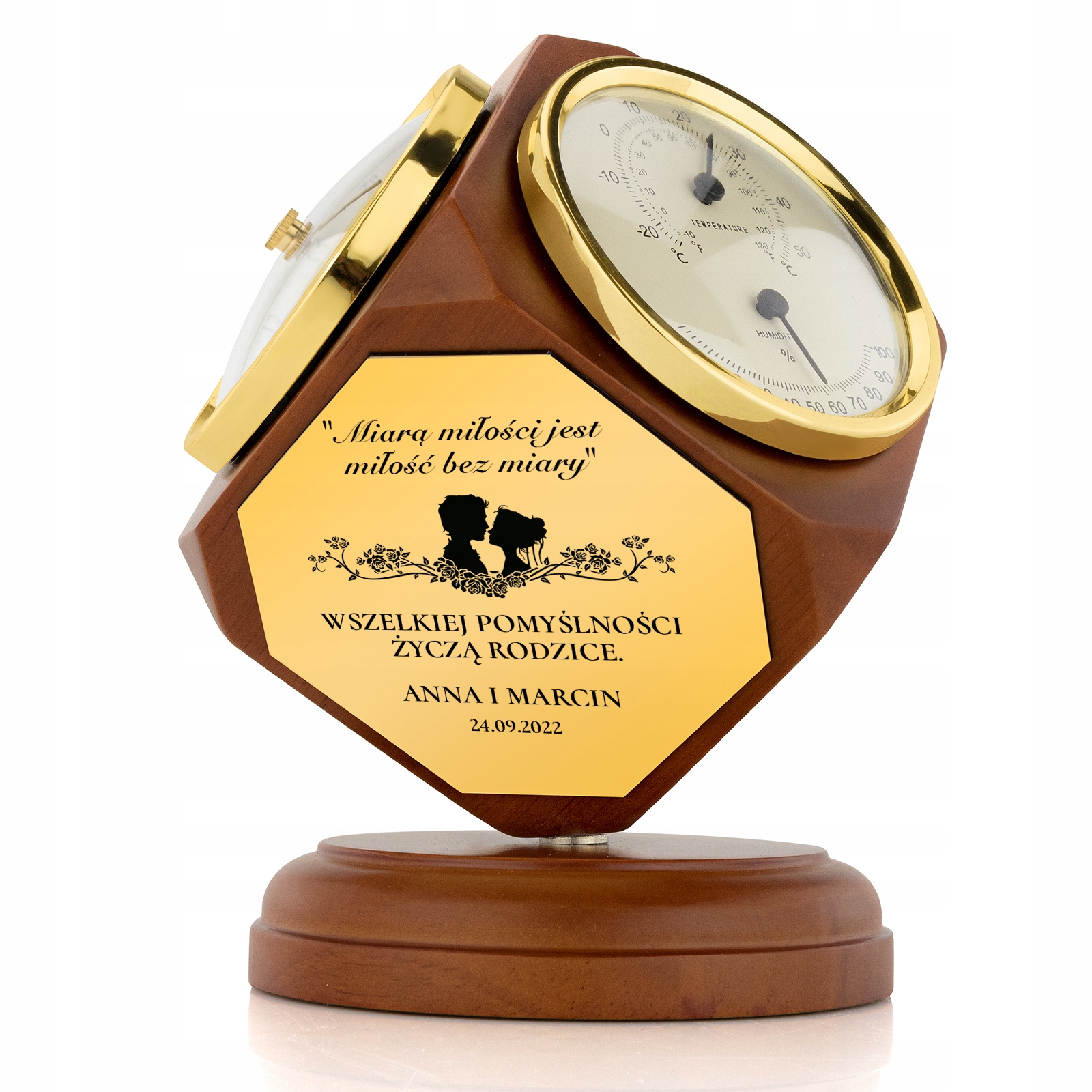 

Stacja Pogody barometr Ślub Grawer