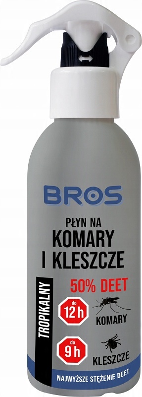 

Bros Spray na komary i kleszcze 50% Deet 130 ml