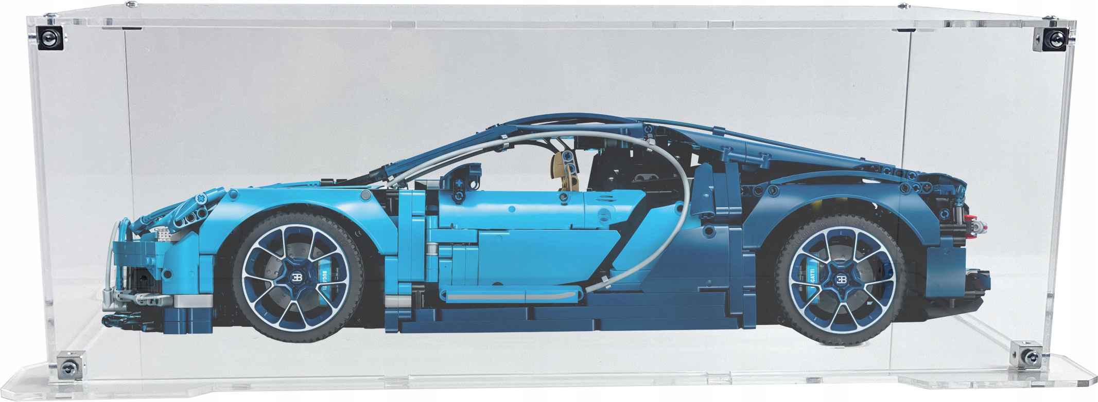 Vitrína s podstavcem Drewlandia pro sadu Lego 42083 Technic Bugatti Chiron