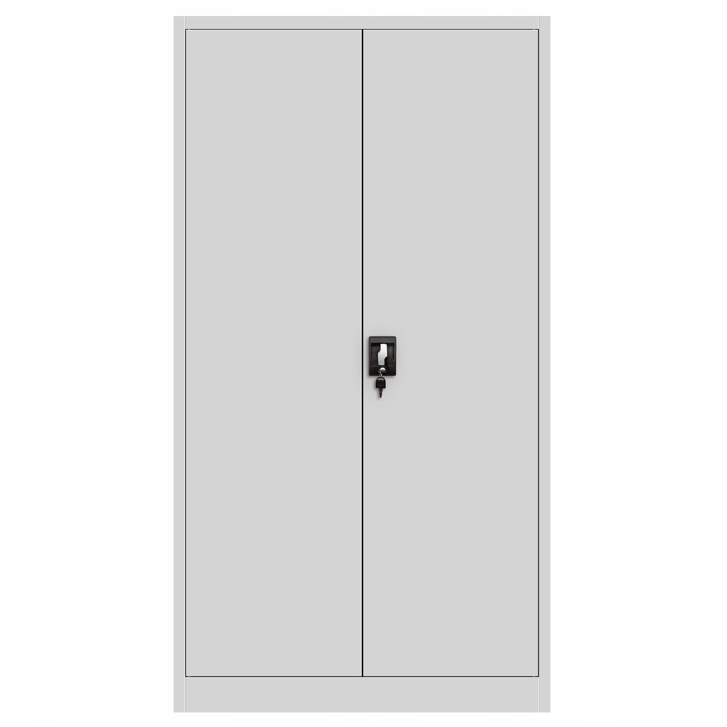 2x Szafa metalowa biurowa medyczna na akta RODO JAN NOWAK JAN 185 szara Wysokość mebla 185 cm