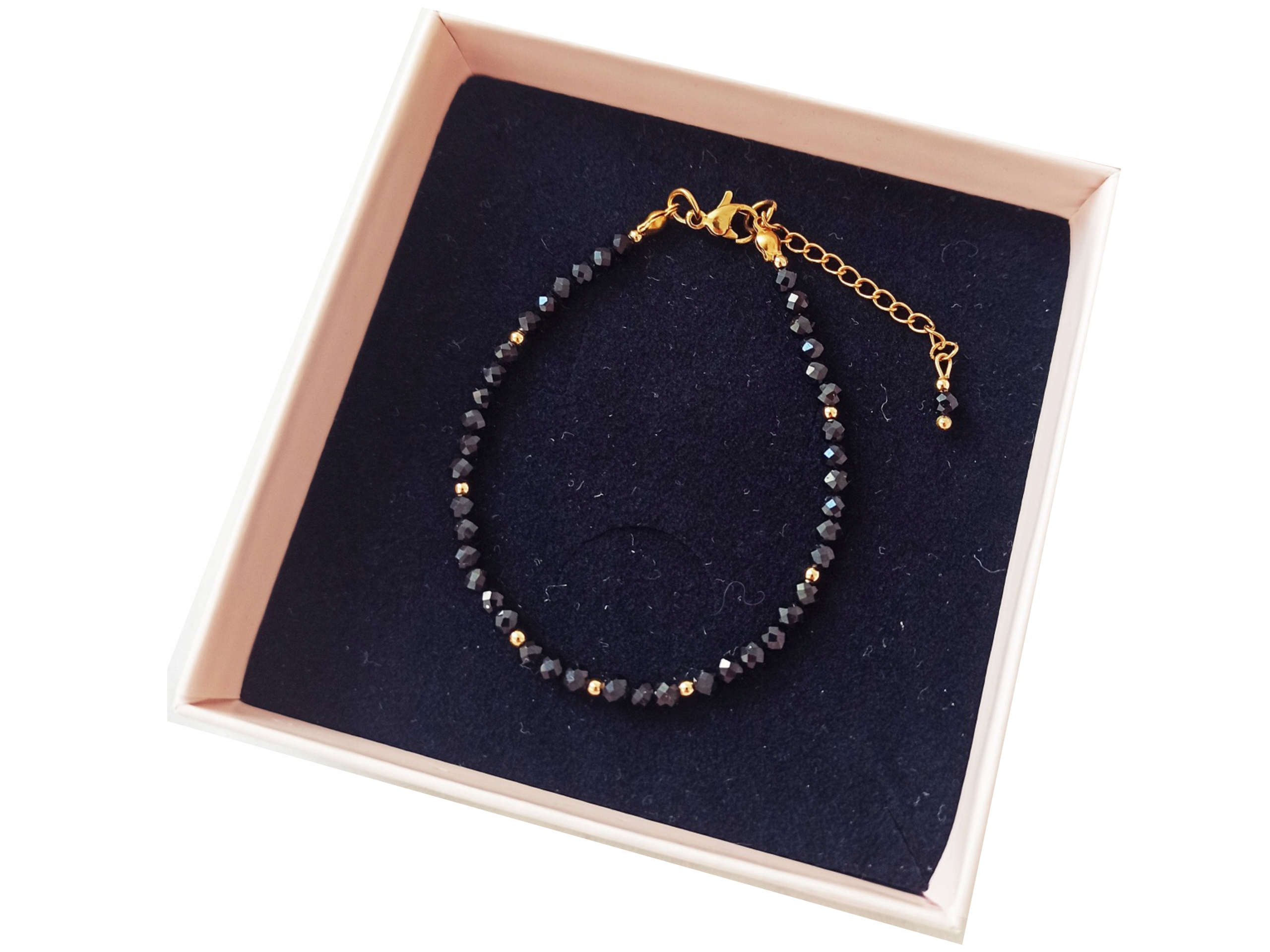 Bransoletka z Kamieni Naturalnych Czarny Turmalin Ochrona Amulet Minerały