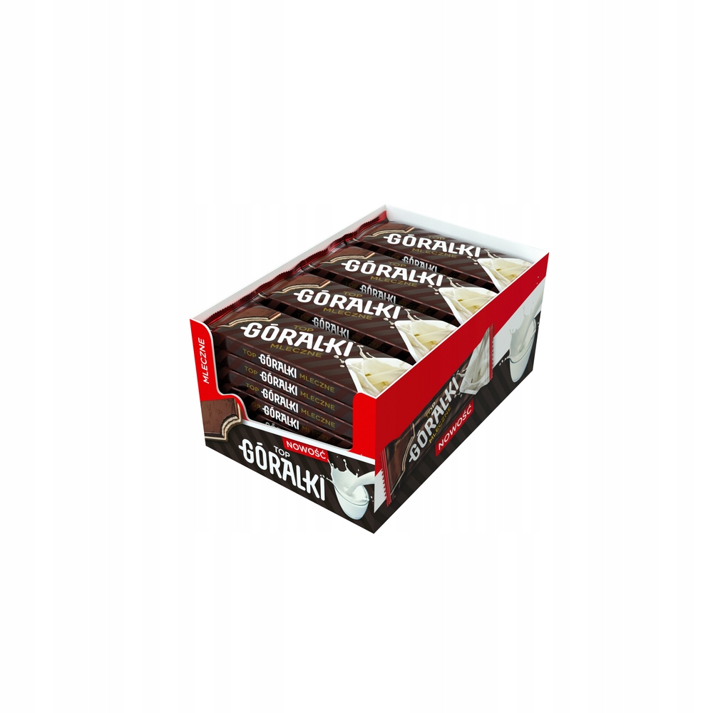 24x 40g Góralki Top wafelek z nadzieniem mlecznym Karton