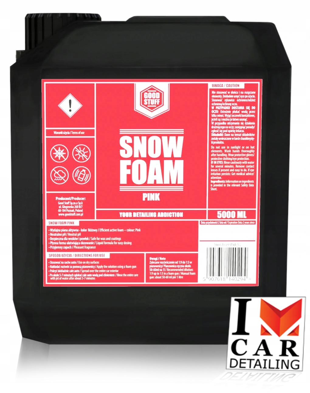 

Good Stuff Snow Foam Pink - piana aktywna 5000 ml