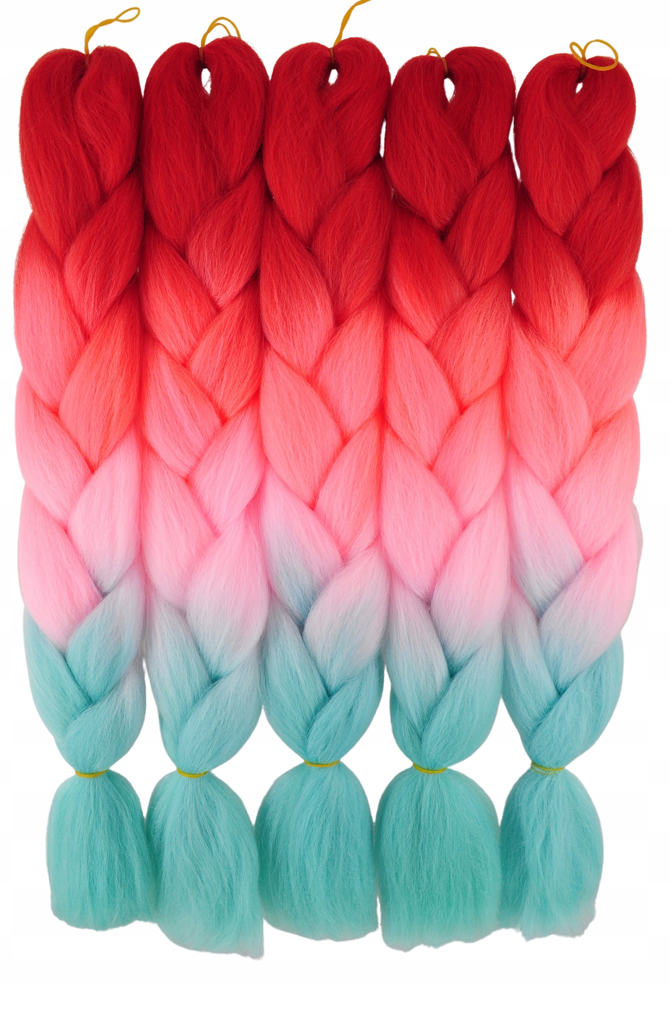 WŁOSY SYNTETYCZNE KOLOROWE WARKOCZYKI OMBRE 4-18 Marka Smart Colours