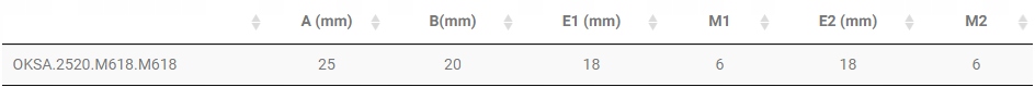 Stopka gumowa wibroizolator typ A 25x20mm M6x18 Kod producenta OKSA.2520.M618