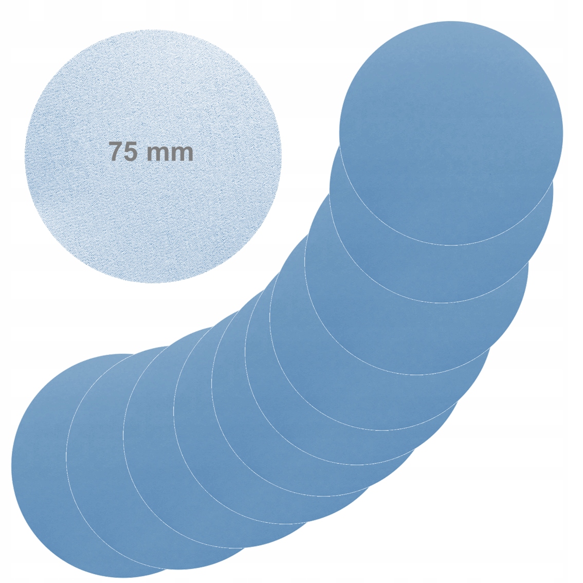 KRĄŻEK ŚCIERNY WODNY PAPIER 75mm P1500 RZEP 10SZT
