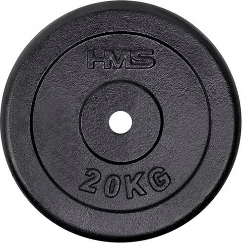 Talíř Bumper Závaží Na Osa 31 MM Černý Hms TCZ20 20 Kg