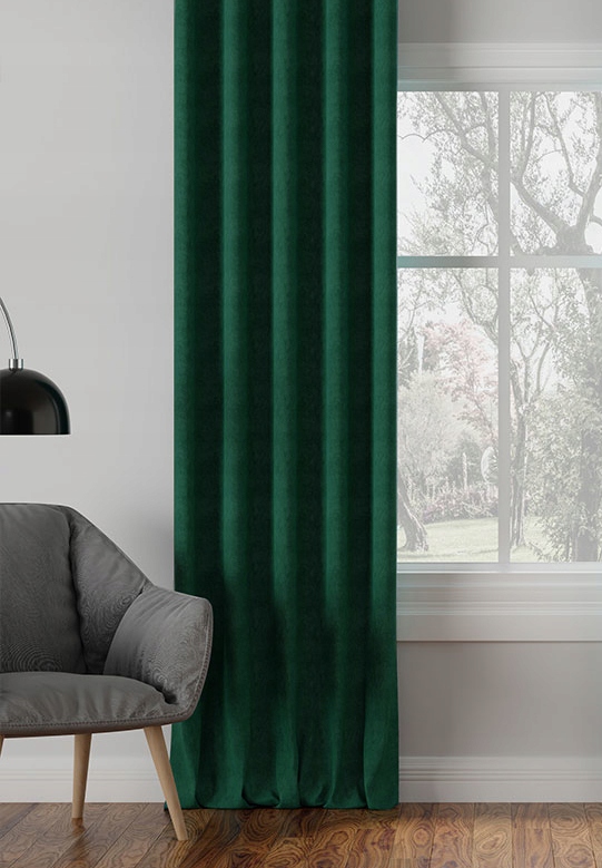 ZASŁONY EFE 300x220 B. ZIELEŃ PRZELOTKI Na Wymiar Wzór gładki