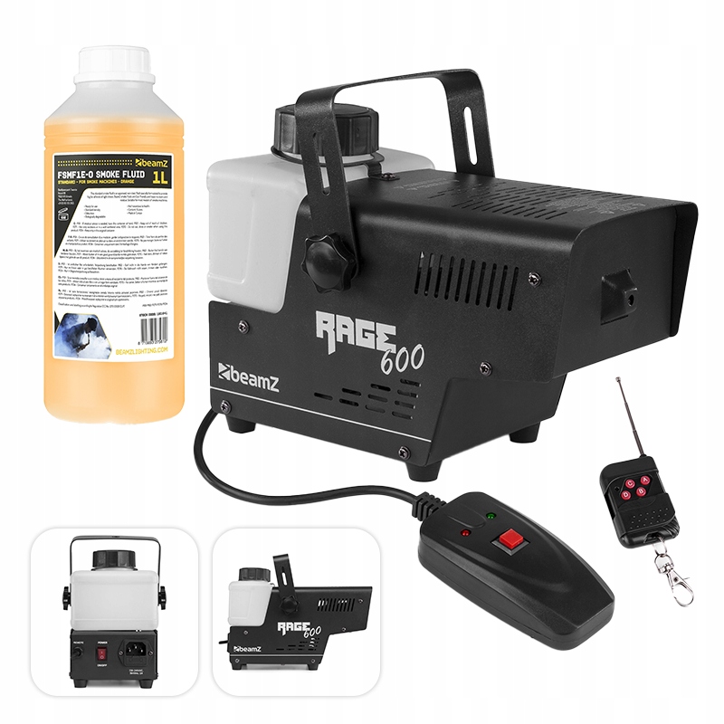 

Maszyna do Dymu 600W+ 2 Piloty imprezowa+ płyn 1l