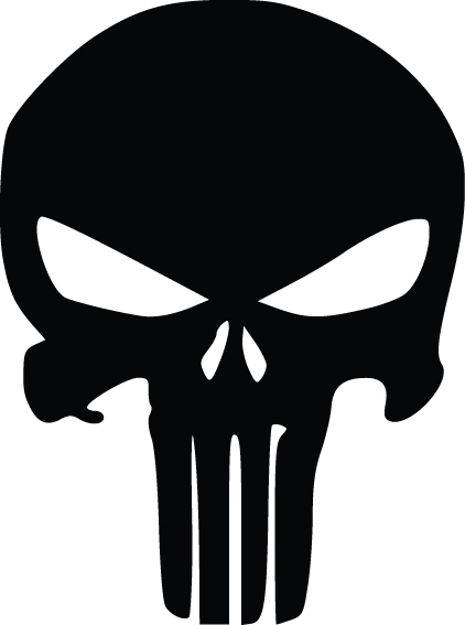 

Śmieszne naklejki na auto samochód Maska Punisher