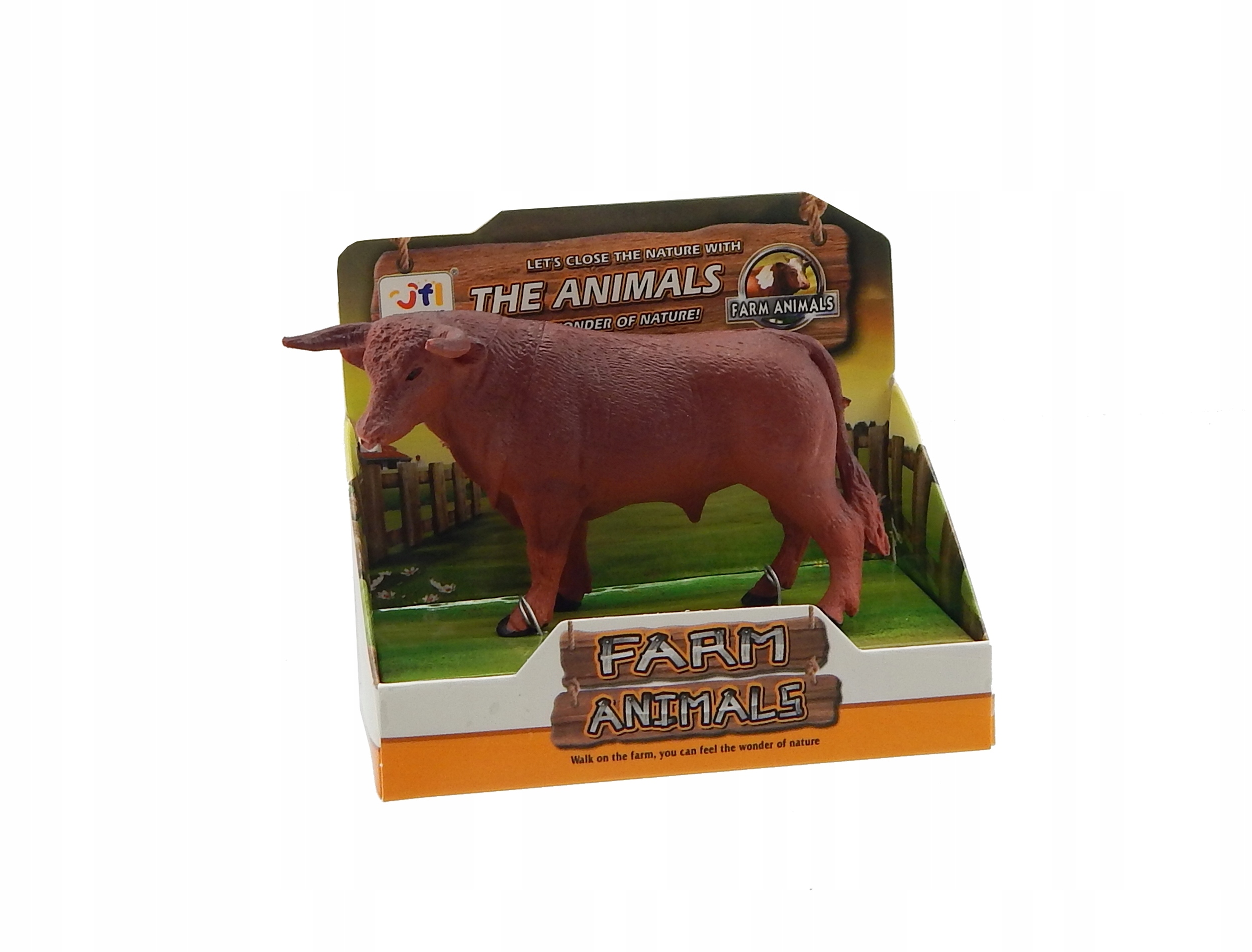 A8526 Zwierzęta gospodarskie farma figurki byk