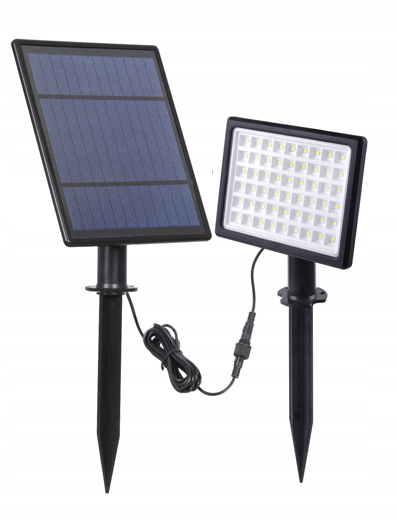 Solární lampa Led 10W 6000K samostatný panel zahradní senzor soumraku 2 režimy