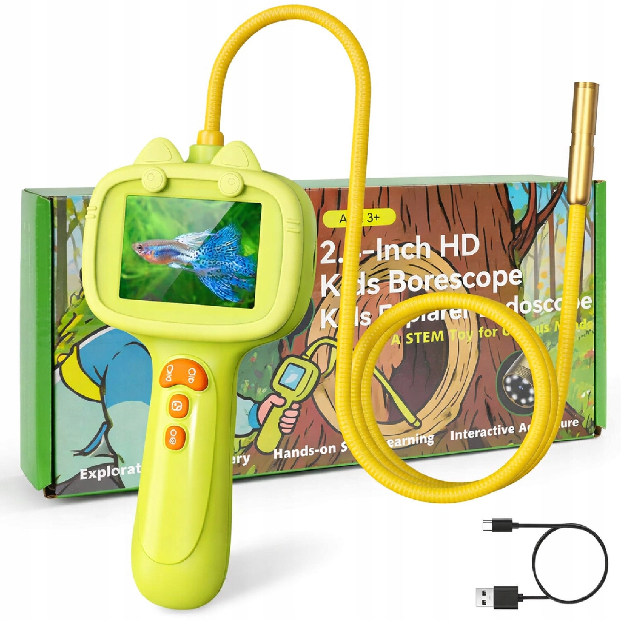 Edukacyjny Naukowy Cyfrowy Przenośny Endoskop Kamera Aparat Dla Dzieci