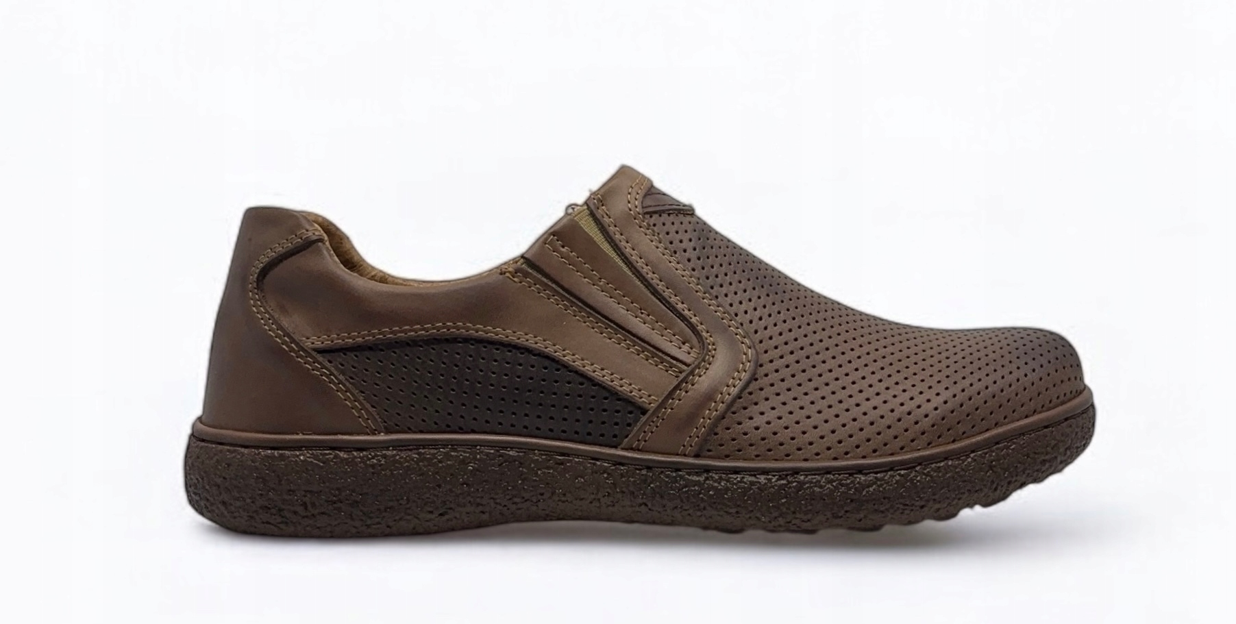 Pánské nazouvací polobotky Polbut model 2133P přírodní kůže, velikost 42