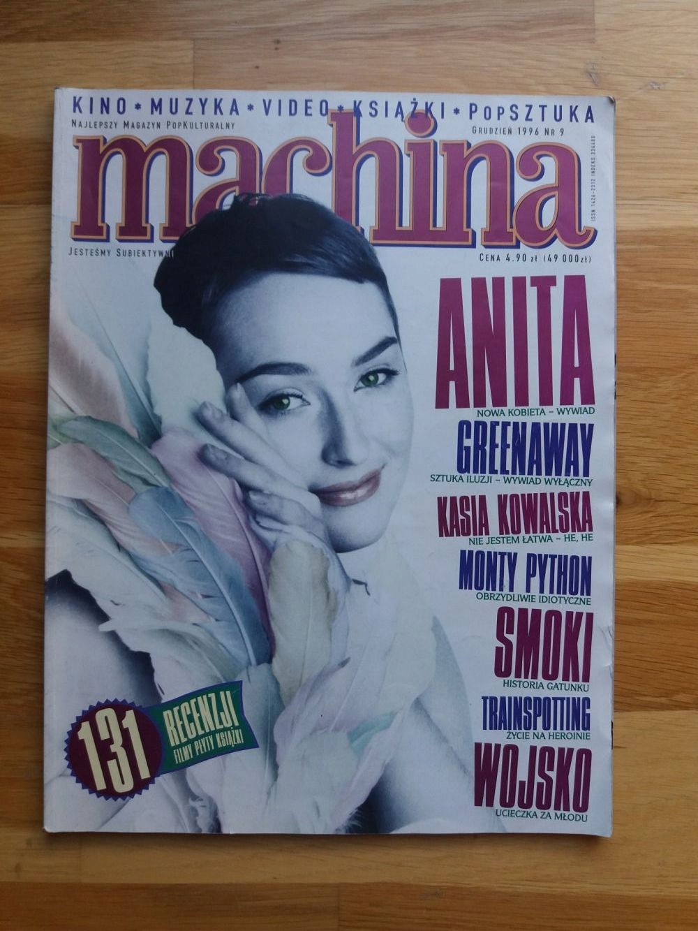 Machina nr 9 grudzień 1996 Lipnicka, Kowalska, Monty Python, Trainspotting