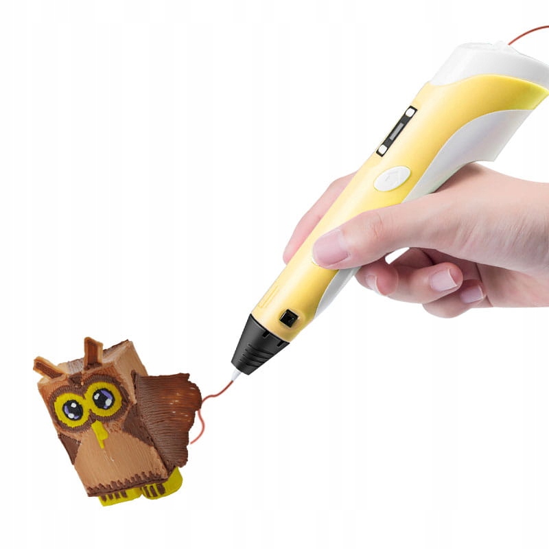 DŁUGOPIS 3D dla dzieci DRUKARKA 3D PEN + WKŁADY Żółty + Zasilacz + Stojak EAN (GTIN) 5905930273089