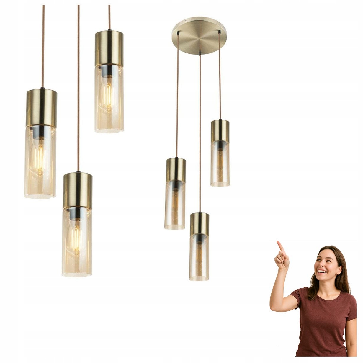 Závesná lampa Annika 21000-3HM Globo