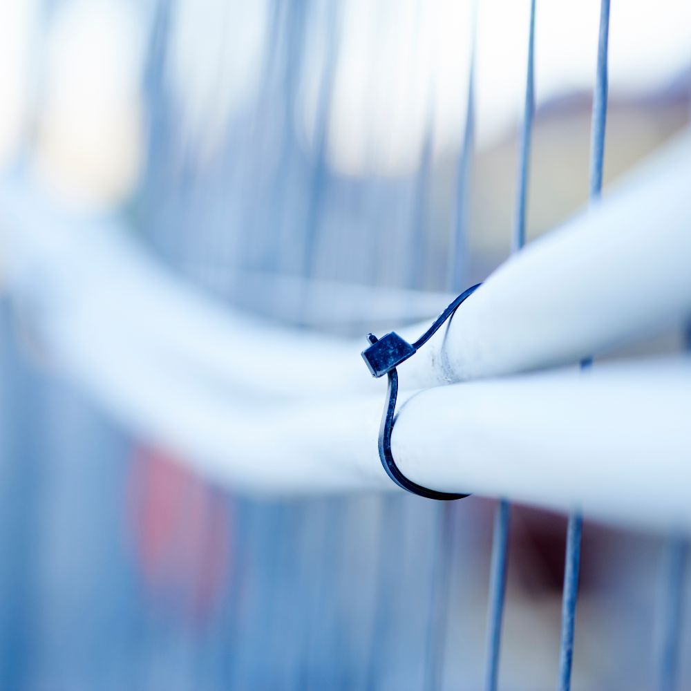 Opaski zaciskowe kablowe 4,8x200 UV czarne trytki ERKO MOCNE 100 SZTUK Długość 200 mm