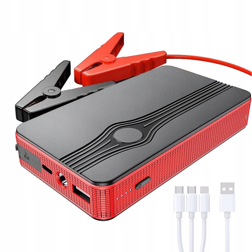Výkonná Power Banka Jump Starter Startování 400A Booster Svítilna 30000mAh 12V