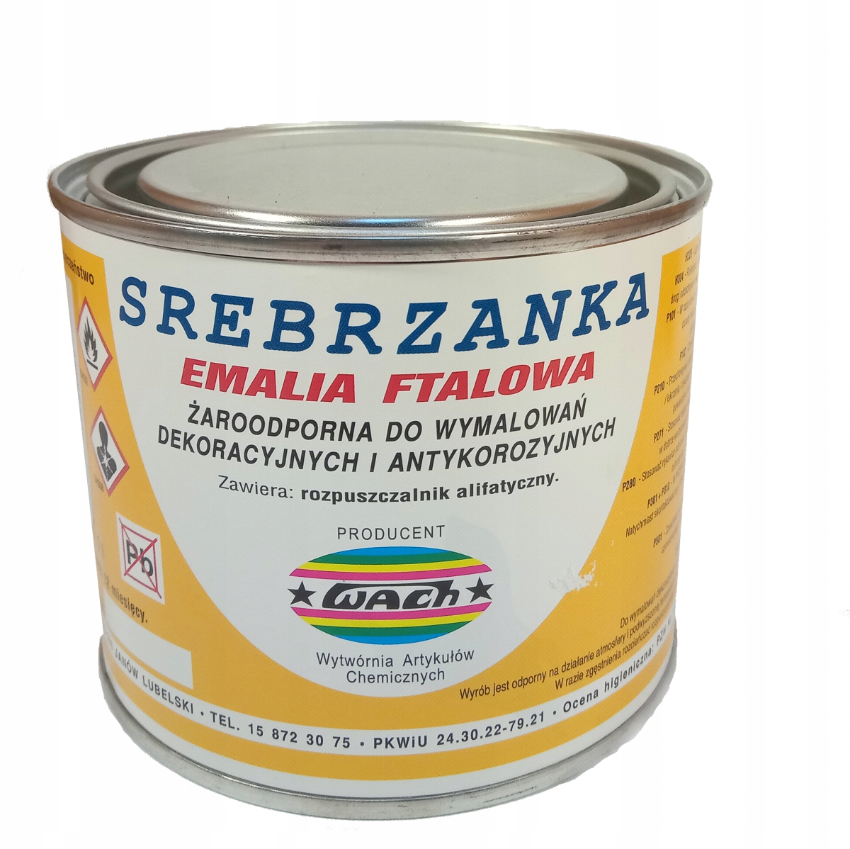 

Srebrzanka Emalia Ftalowa Żaroodporna 500ml